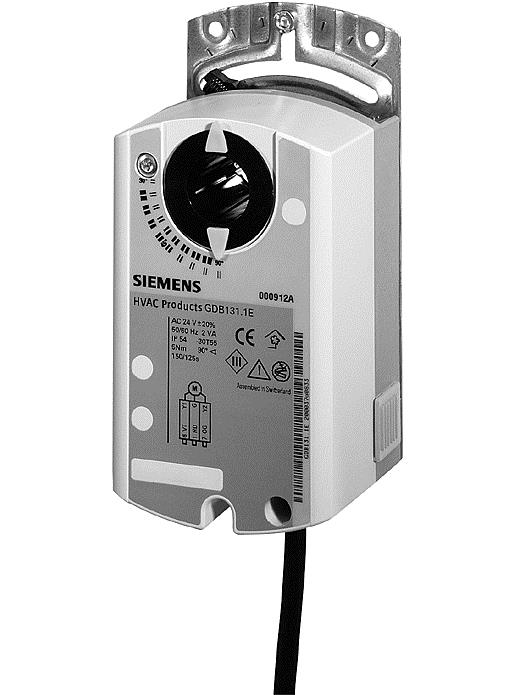 Электропривод Siemens GDB131.1E, 3-х позиционный, 24В АС/DC, 5НМ, 150 сек