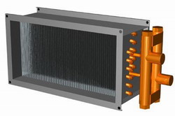 Водяной канальный нагреватель 2vv VOC-01-T-600x300